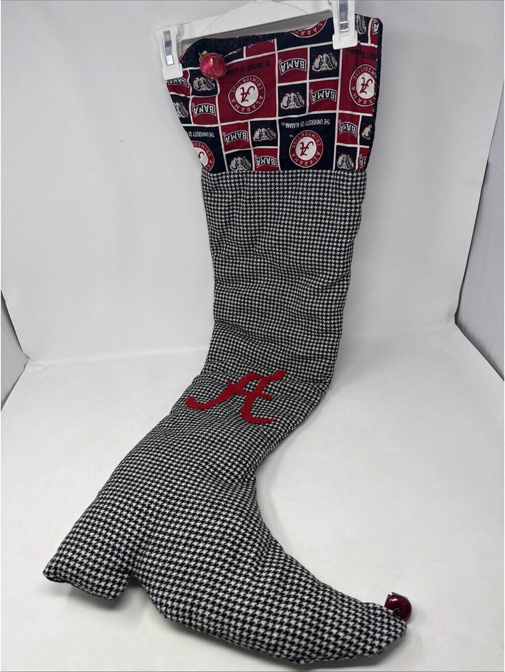 Homemade Alabama Crimson Tide Christmas Long Stocking
